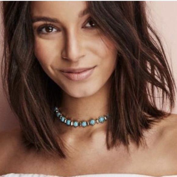 NEW Kendra Scott Tammy Custom Color Bar Necklace Gold Cobalt Blue Adjustable - Picture 2 of 14